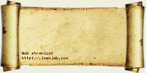 Josif Bzenić vizit kartica